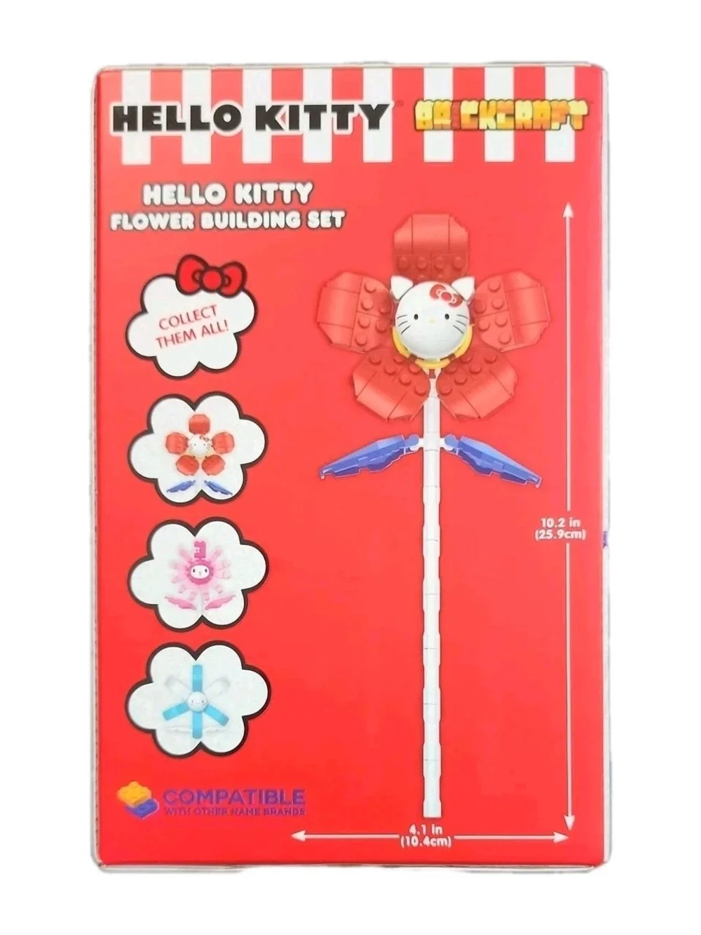 Brickcraft Officially Licensed Sanrio Hello Kitty Flower with Detailed face